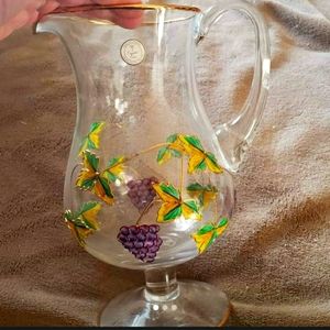 Crystal Clear Handcrafted Pitcher